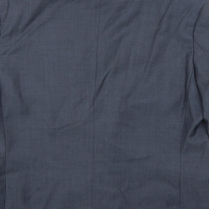 Mens UK Size 42 Topman Regular Blue Suit Jacket