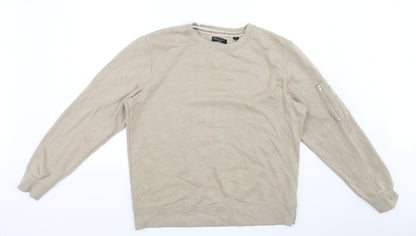 Brave Soul Mens Brown   Pullover Jumper Size XL