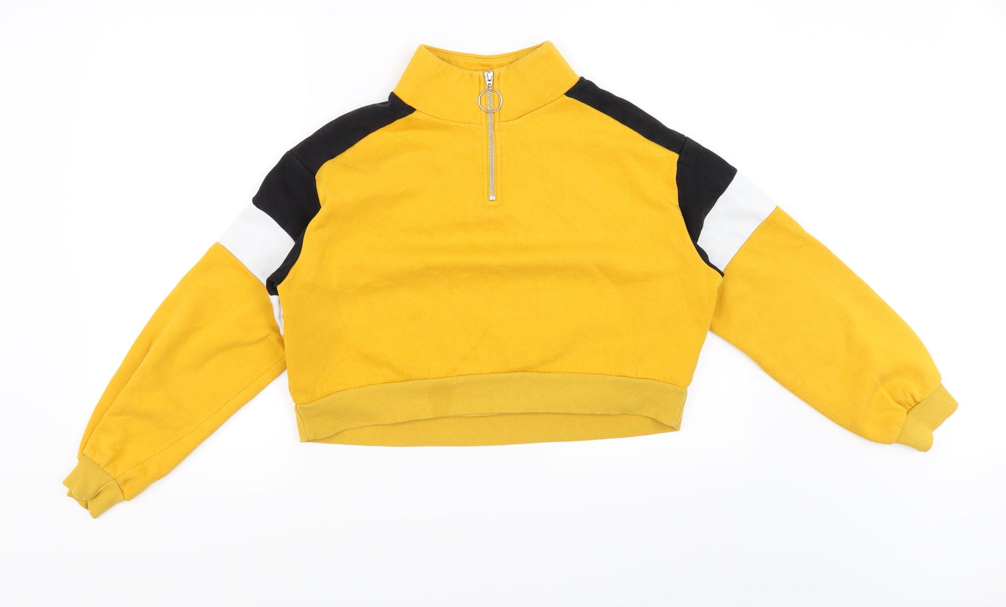 H&M Womens Yellow   Pullover Sweatshirt Size 10