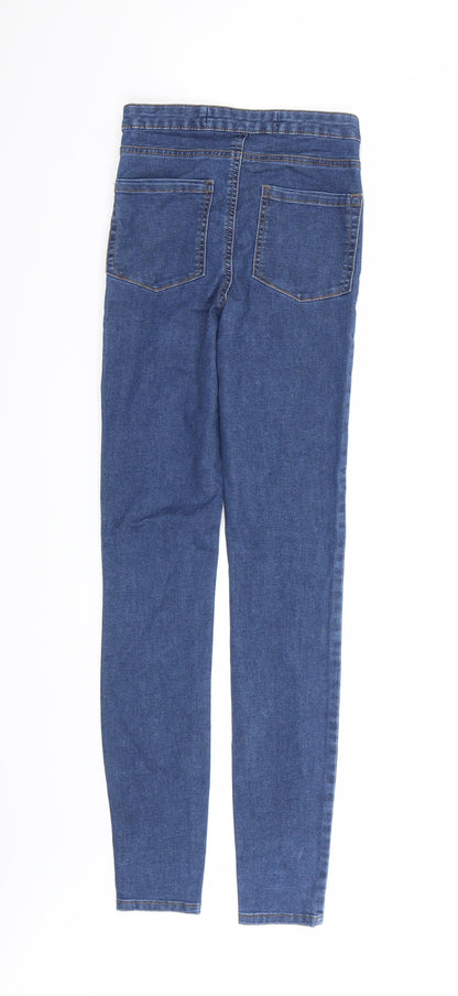 Denim Co. Womens Blue  Denim Skinny Jeans Size 6 L20 in