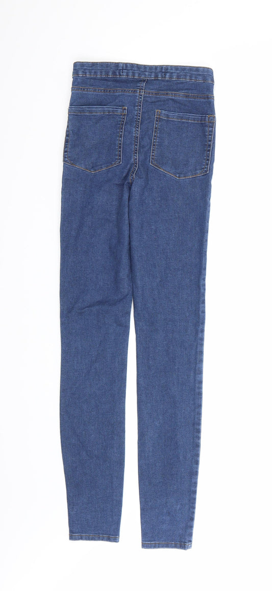 Denim Co. Womens Blue  Denim Skinny Jeans Size 6 L20 in