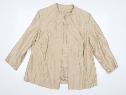 Ann Harvey Womens Beige   Jacket  Size 16