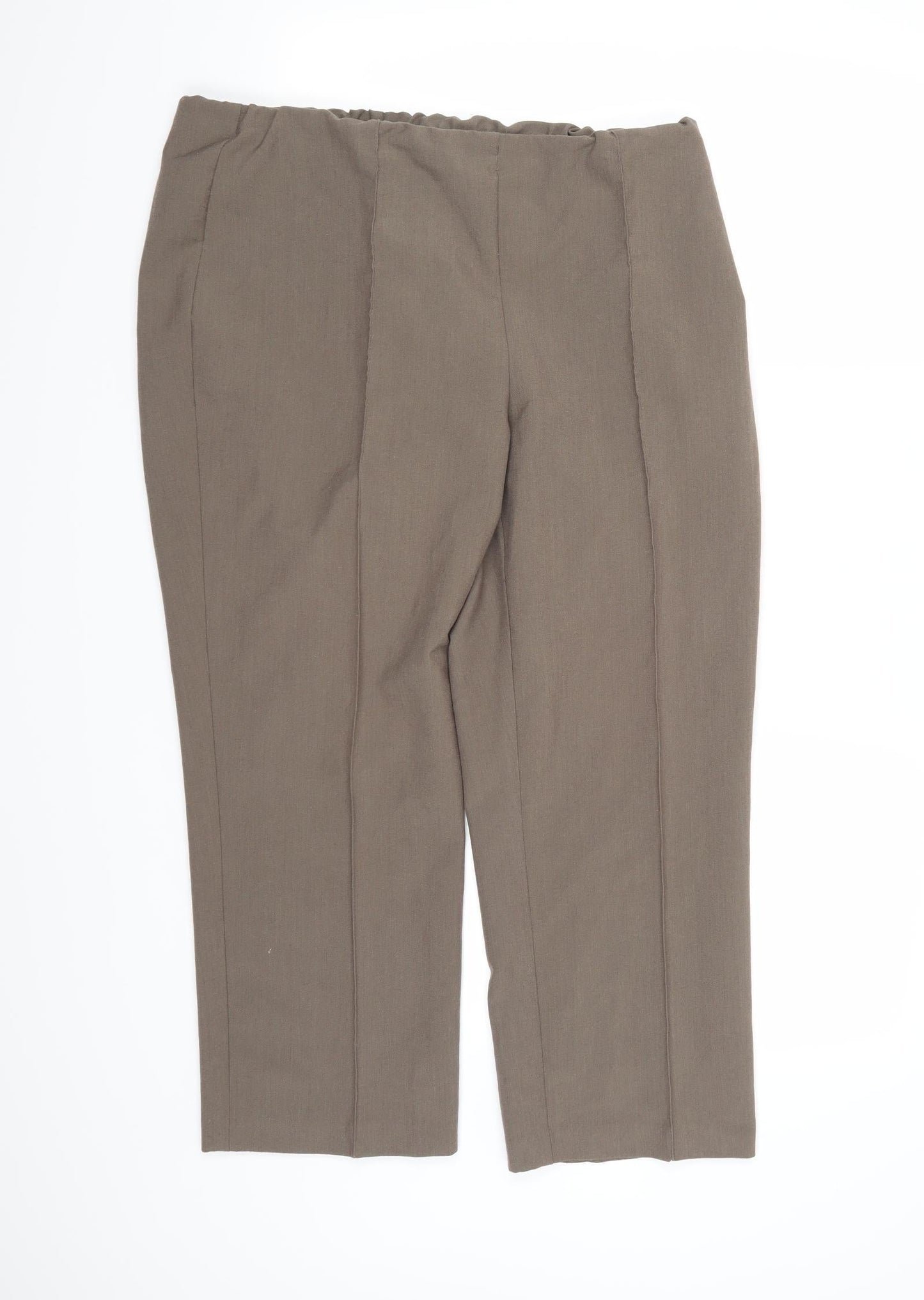BM Collection Womens Brown  Rayon Trousers  Size 16 L24 in