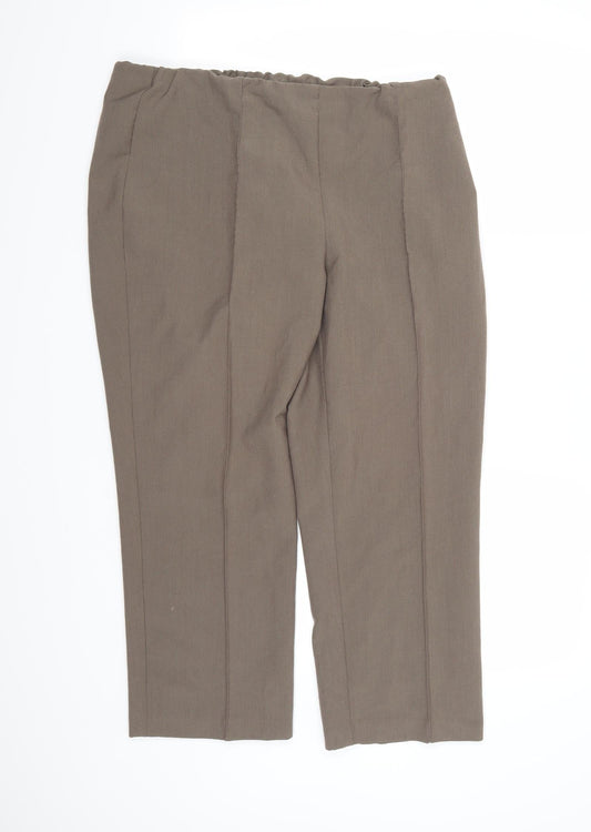 BM Collection Womens Brown  Rayon Trousers  Size 16 L24 in