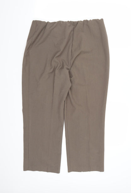 BM Collection Womens Brown  Rayon Trousers  Size 16 L24 in
