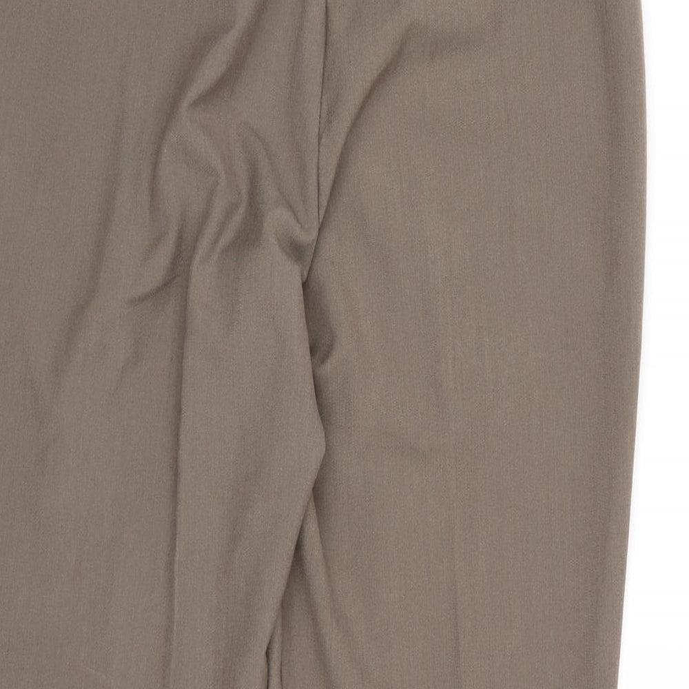 BM Collection Womens Brown  Rayon Trousers  Size 16 L24 in