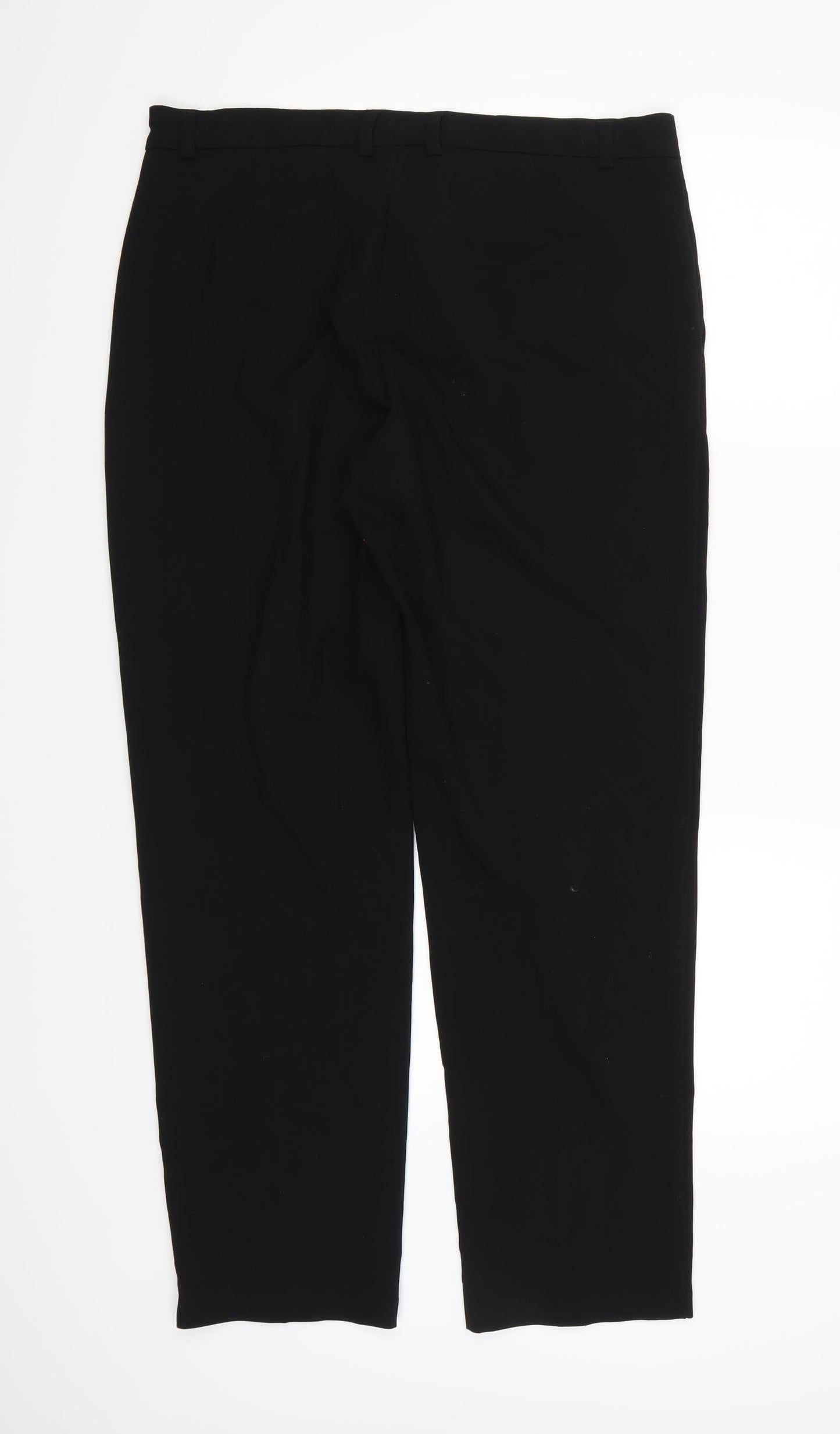 Womens UK Size 14 Marks and Spencer Regular Fit  Black Trousers
