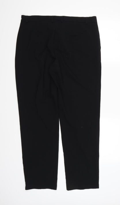 Womens UK Size 14 Marks and Spencer Regular Fit  Black Trousers