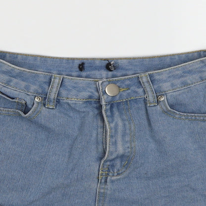 Boohoo Womens Blue  Denim Hot Pants Shorts Size 6