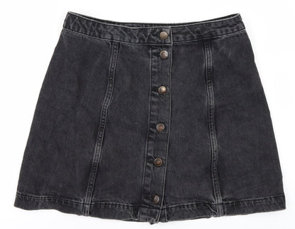 Womens UK Size 30 Topshop A-Line Denim Skirt