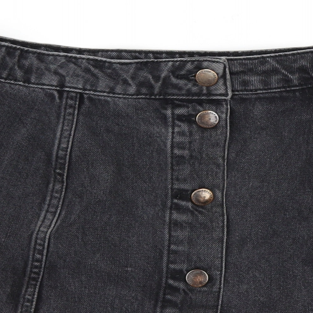 Womens UK Size 30 Topshop A-Line Denim Skirt