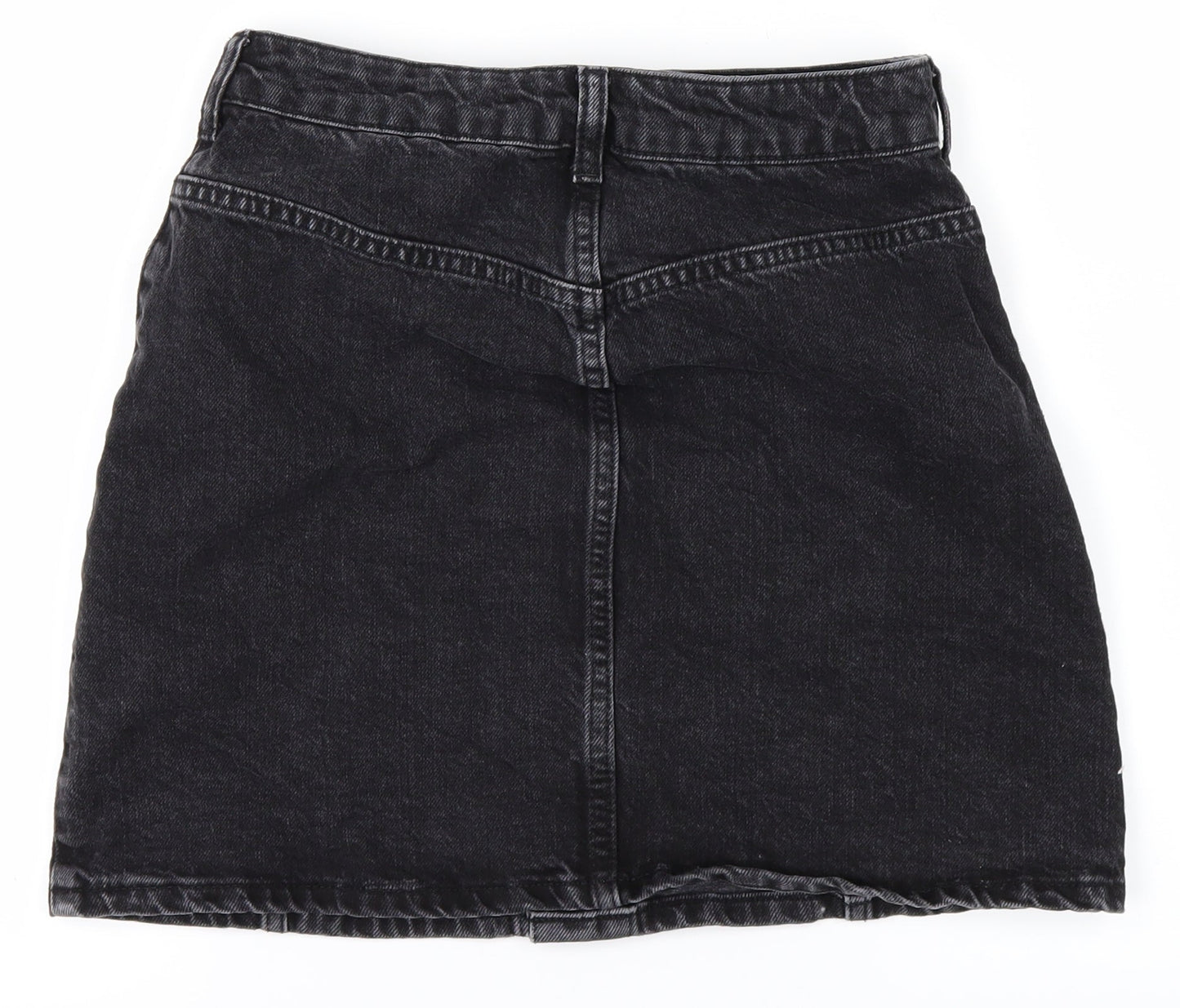 Womens UK Size 8 Topshop A-Line Denim Skirt