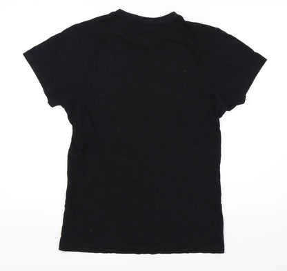 Preworn Mens Black    T-Shirt Size S