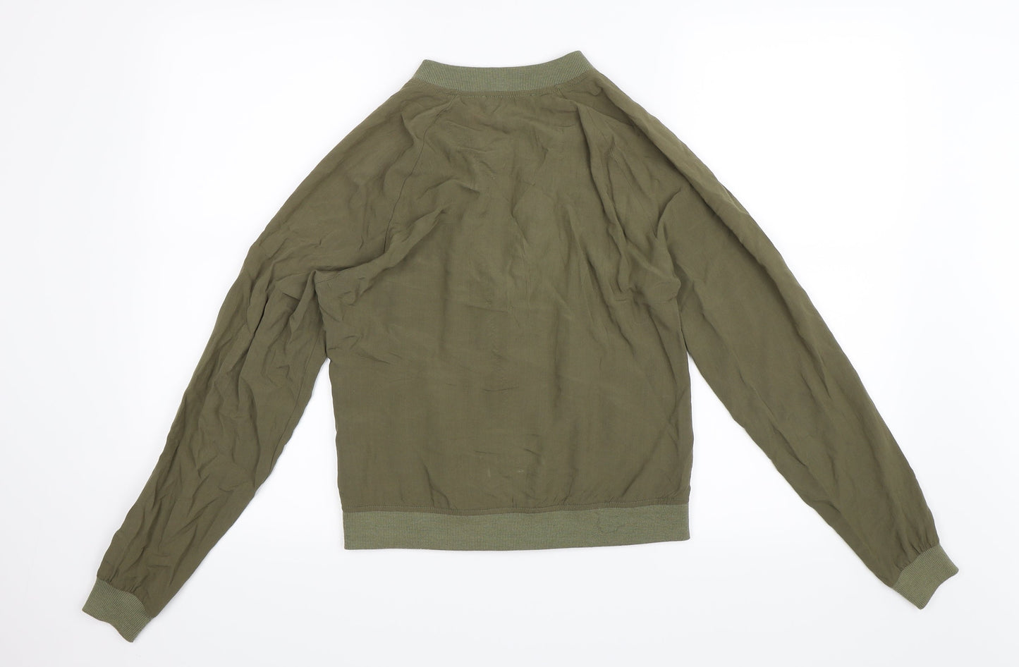 Womens UK Size 8 Select Green Bomber Jacket