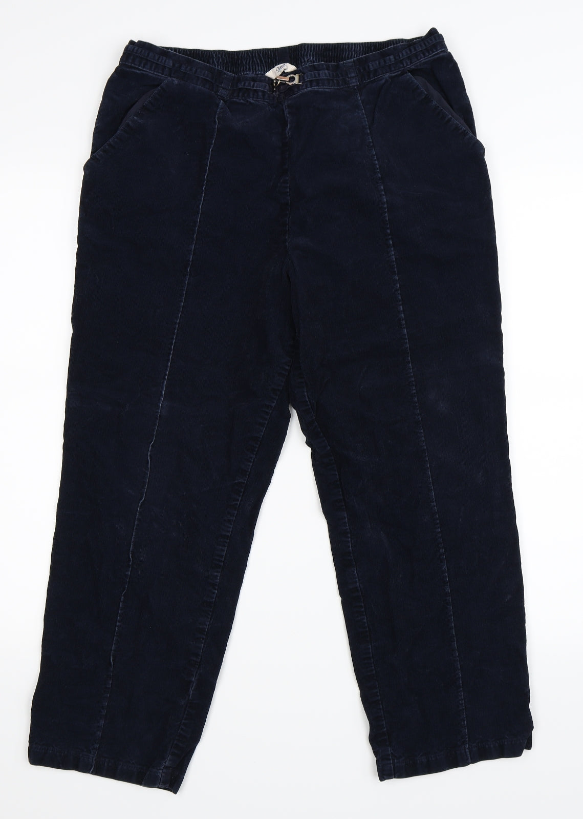 Womens UK Size 14 Marks and Spencer Regular Fit  Blue Trousers