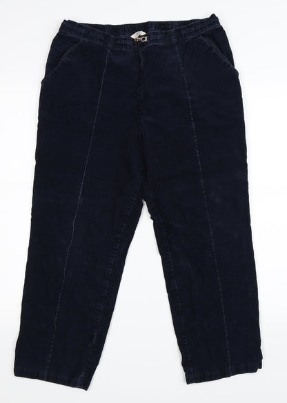 Womens UK Size 14 Marks and Spencer Regular Fit  Blue Trousers