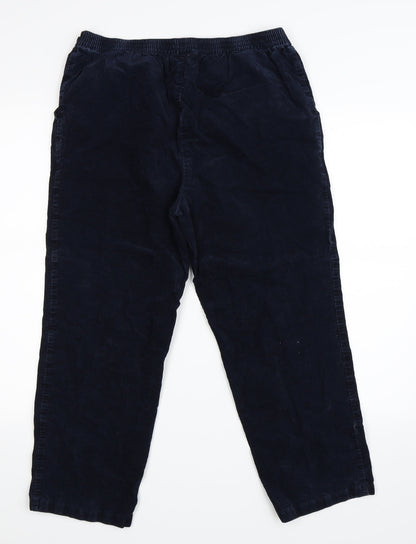 Womens UK Size 14 Marks and Spencer Regular Fit  Blue Trousers