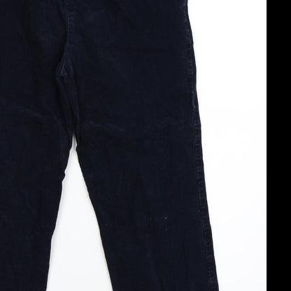 Womens UK Size 14 Marks and Spencer Regular Fit  Blue Trousers