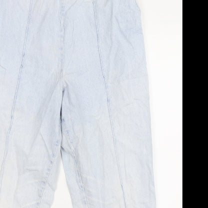 Womens UK Size 14 Marks and Spencer Regular Fit  Blue Trousers