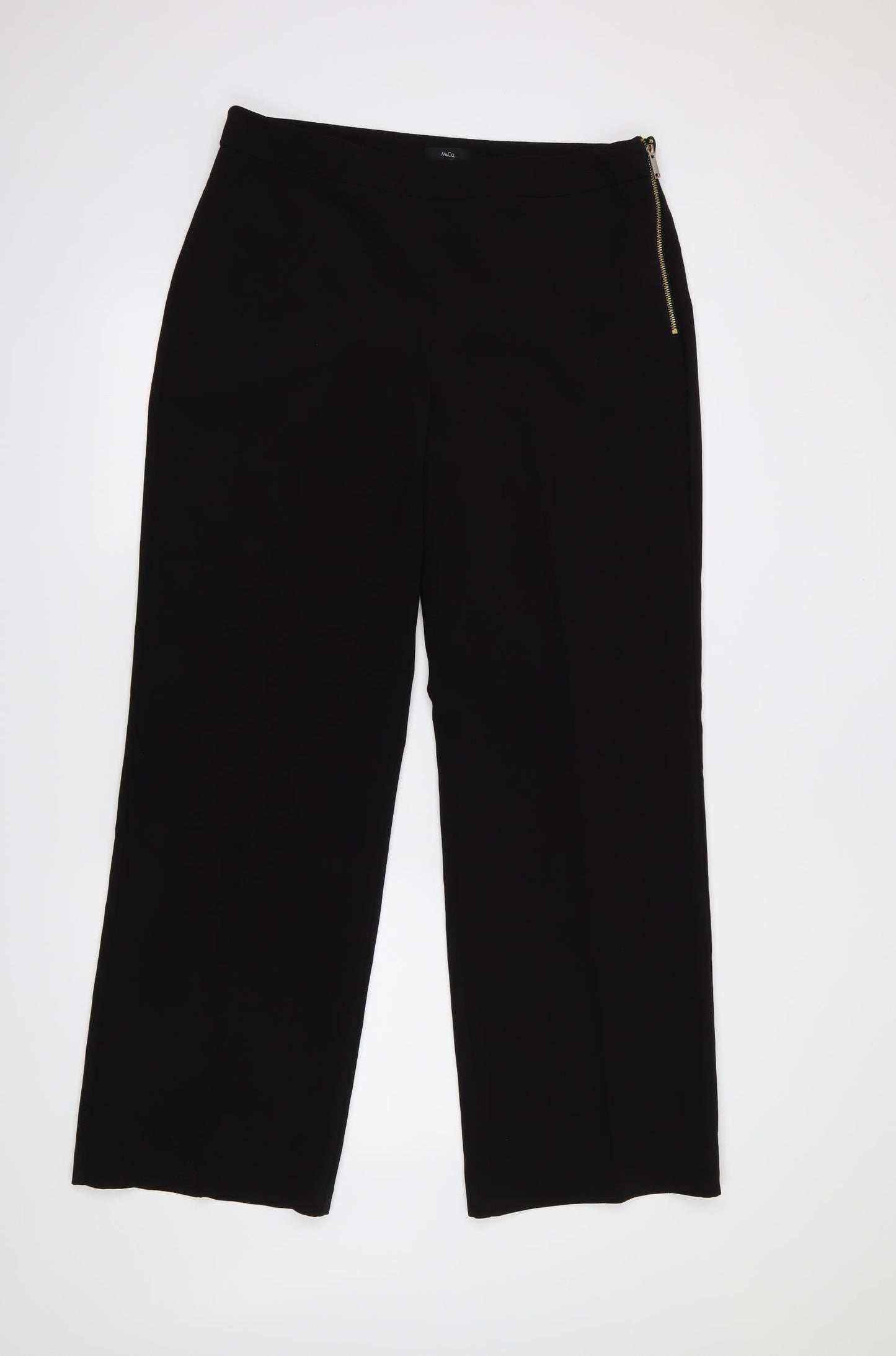 M&Co Womens Black   Trousers  Size 14 L31 in