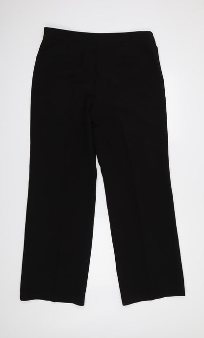 M&Co Womens Black   Trousers  Size 14 L31 in