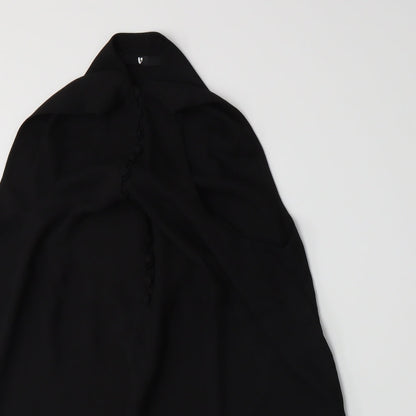 Womens UK Size 18 Very Black Basic Button-Up