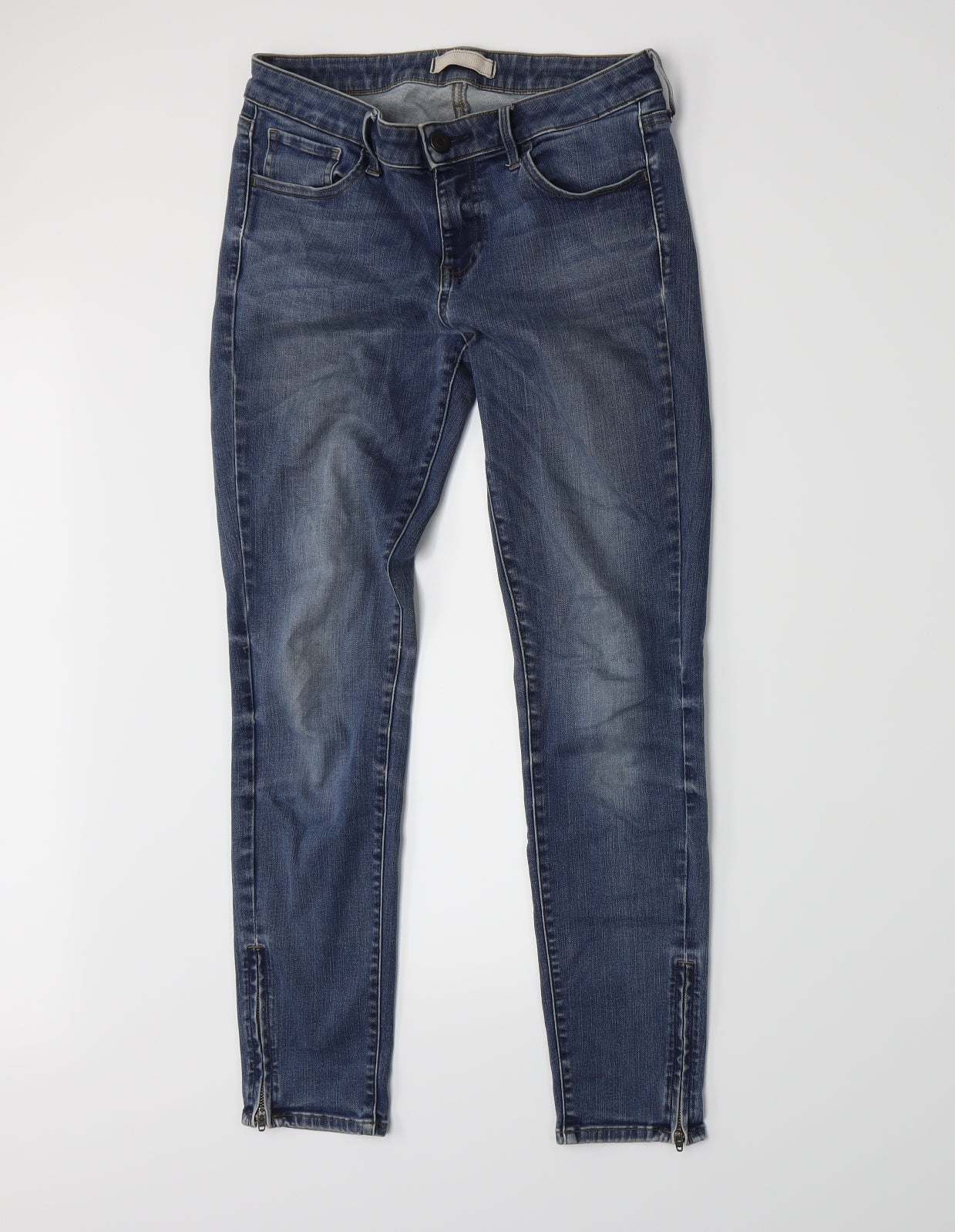 Uniqlo Womens Blue  Denim Skinny Jeans Size 6 L26 in