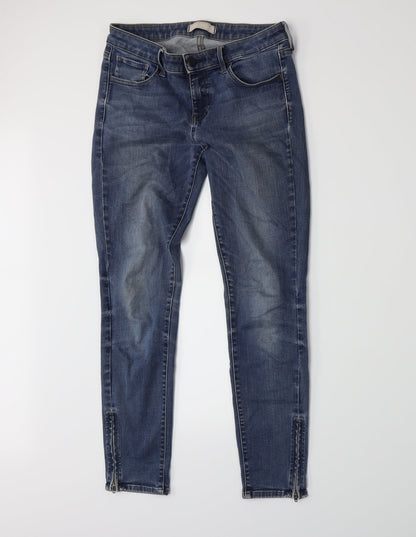 Uniqlo Womens Blue  Denim Skinny Jeans Size 6 L26 in