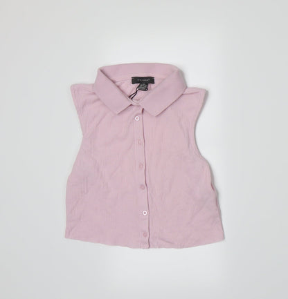 Primark Womens Pink   Basic Button-Up Size 6