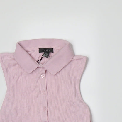 Primark Womens Pink   Basic Button-Up Size 6