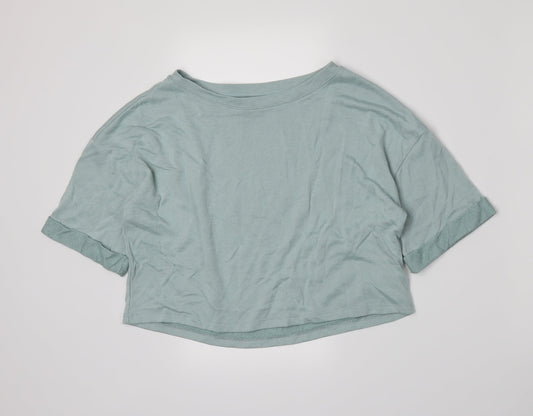 Divided by H&M Womens Blue  Jersey Basic T-Shirt Size S