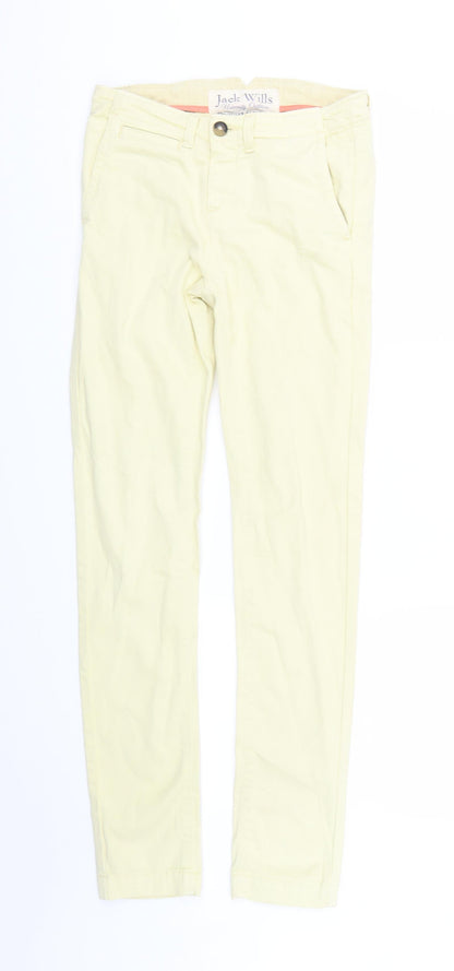 Womens UK Size 6 Jack Wills Regular Fit Skinny Yellow Jeans
