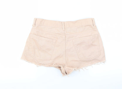 FOREVER 21 Womens Pink  Denim Hot Pants Shorts