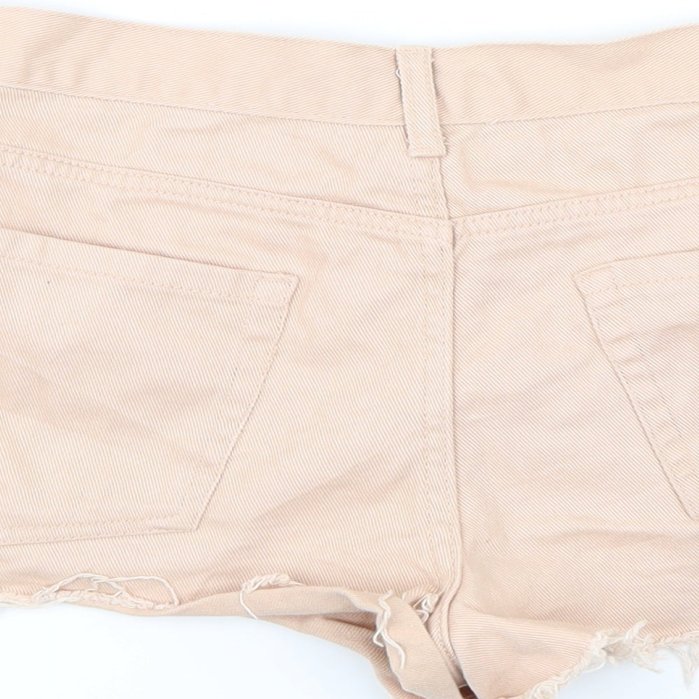 FOREVER 21 Womens Pink  Denim Hot Pants Shorts