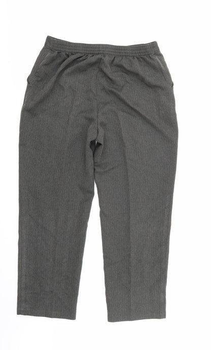 Womens UK Size 14 Marks and Spencer Regular Fit  Grey Trousers