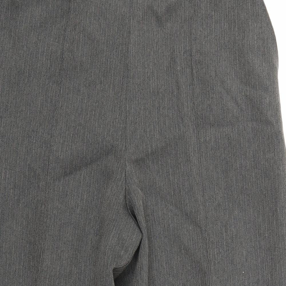 Womens UK Size 14 Marks and Spencer Regular Fit  Grey Trousers