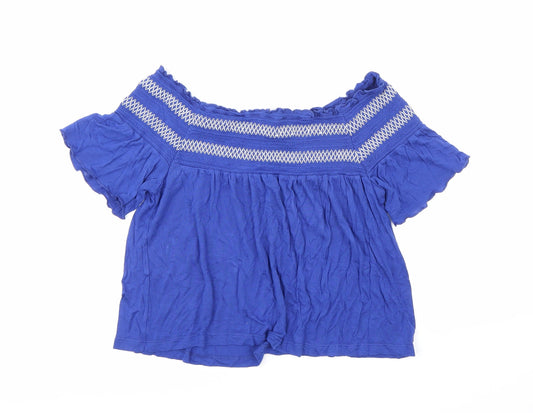 Primark Womens Blue   Basic T-Shirt Size 12