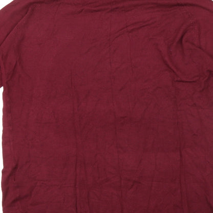 Only Mens Purple  Knit Pullover Jumper Size M