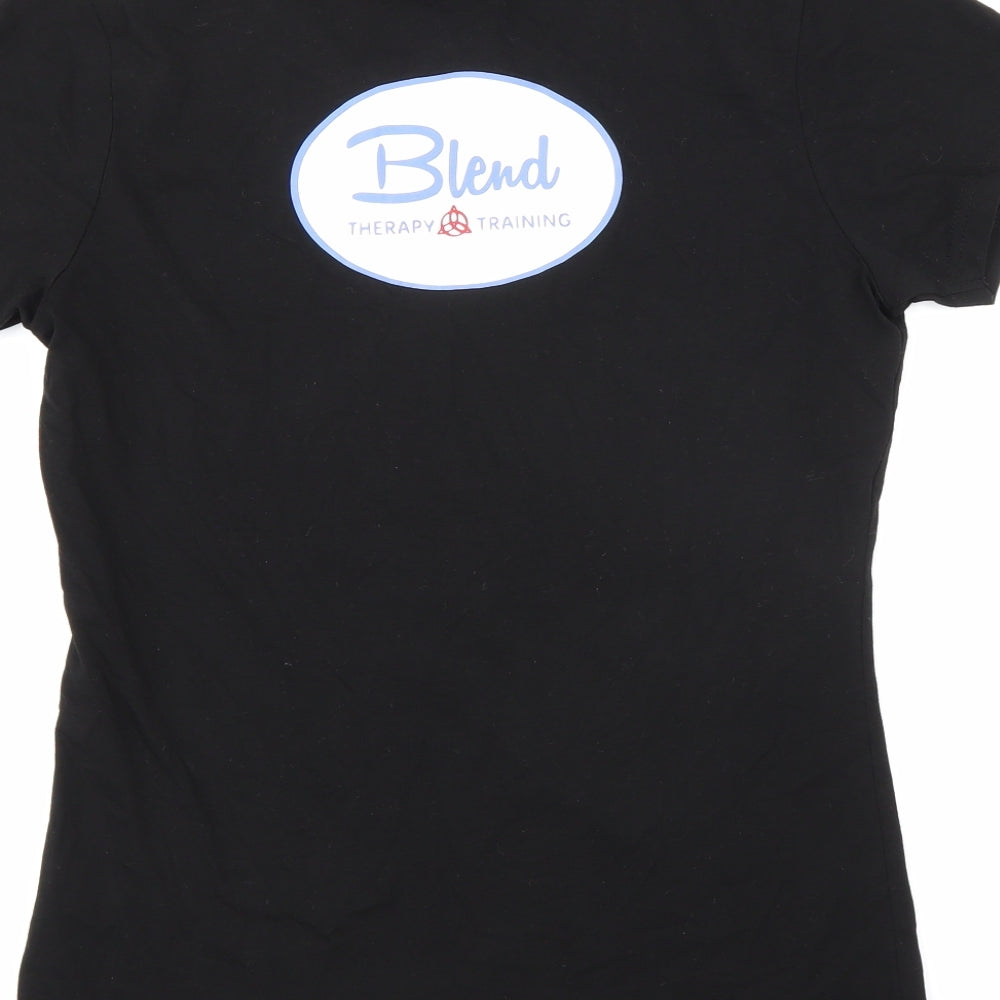 SF Women Womens Black   Basic T-Shirt Size L