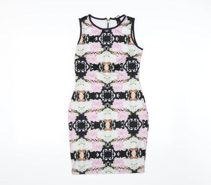 H&M Womens Multicoloured Floral  Bodycon  Size S