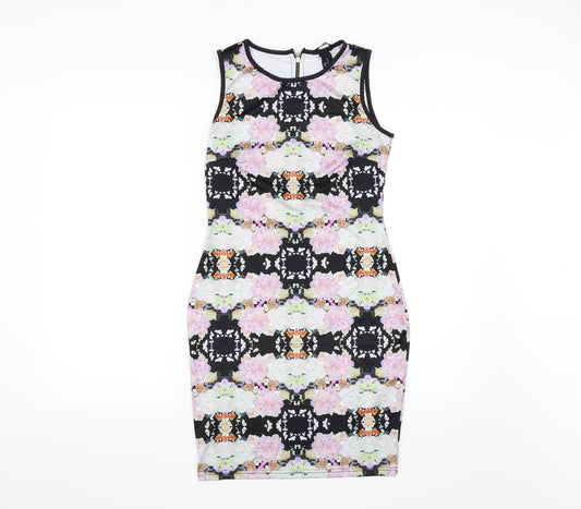 H&M Womens Multicoloured Floral  Bodycon  Size S