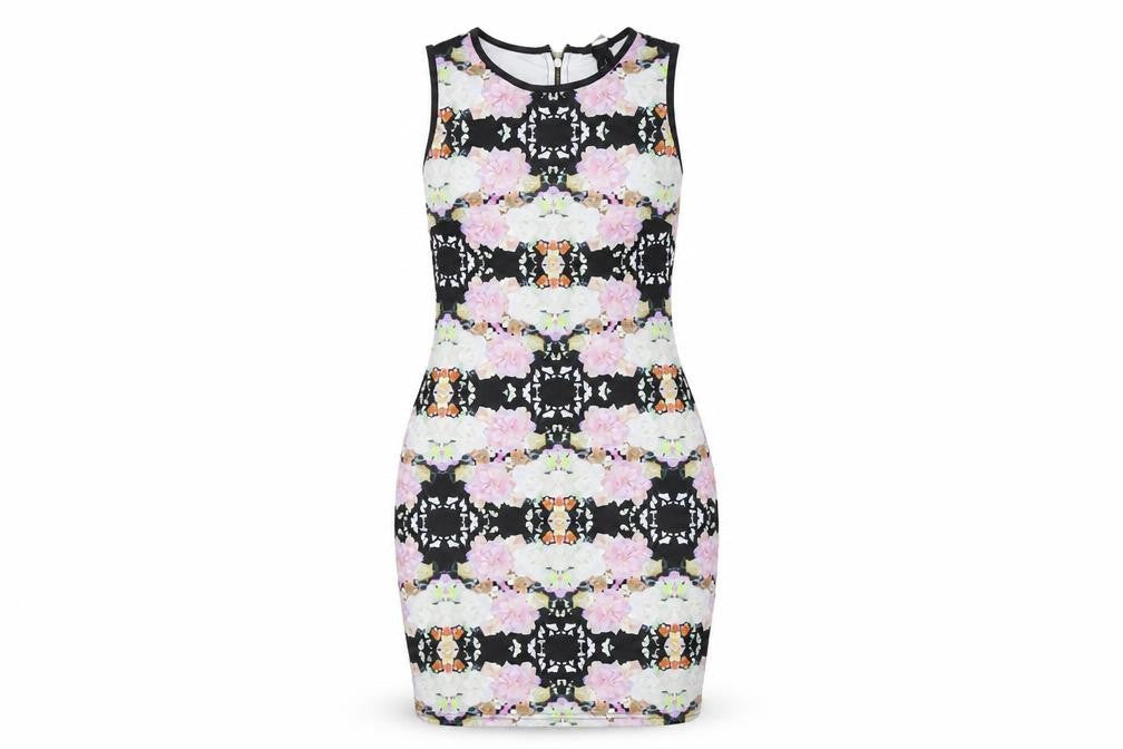 H&M Womens Multicoloured Floral  Bodycon  Size S