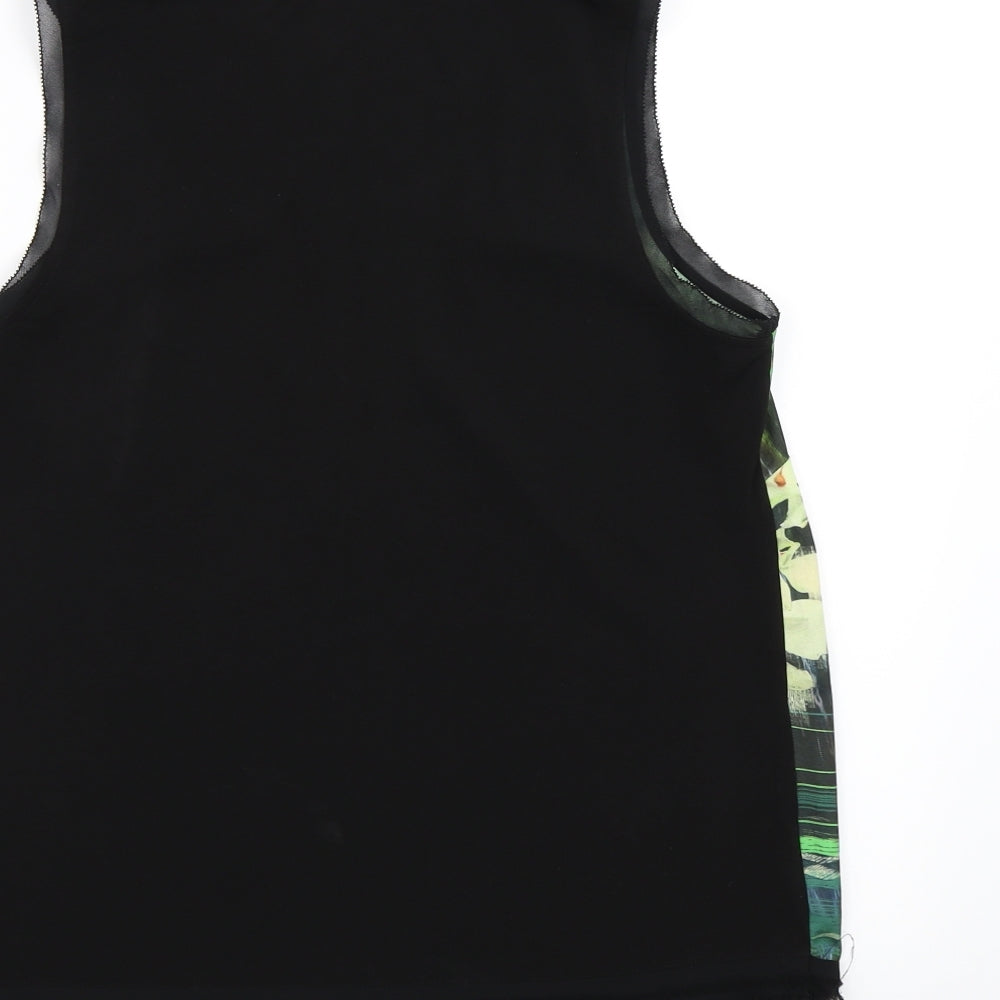 Womens UK Size M Preworn Green Basic Blouse