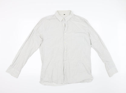 Womens UK Size L Preworn Ivory Basic Button-Up