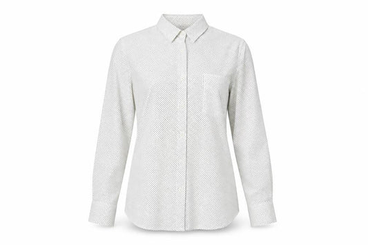 Womens UK Size L Preworn Ivory Basic Button-Up
