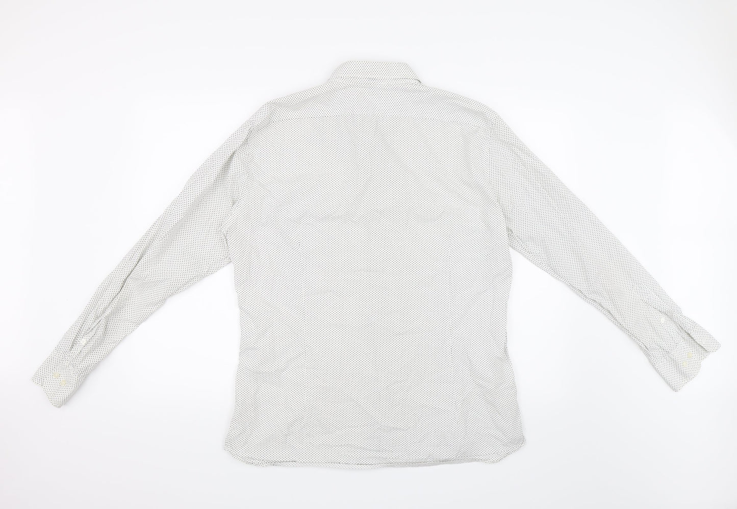 Womens UK Size L Preworn Ivory Basic Button-Up