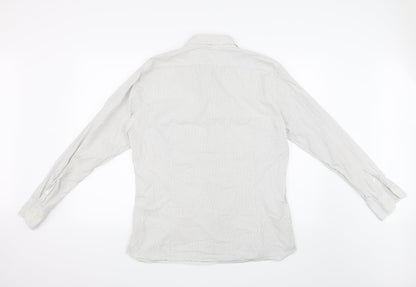 Womens UK Size L Preworn Ivory Basic Button-Up