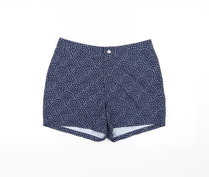 ASOS Womens Blue Polka Dot  Chino Shorts Size S