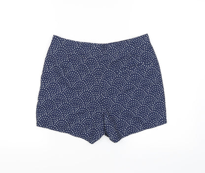 ASOS Womens Blue Polka Dot  Chino Shorts Size S