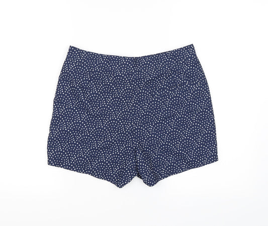 ASOS Womens Blue Polka Dot  Chino Shorts Size S